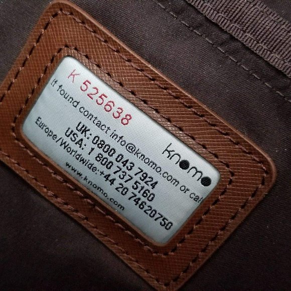 Knomo of London Women's Bayswater Slim 13" -14'' Laptop/Tablet Sleeve Parchment. - Picture 7 of 8